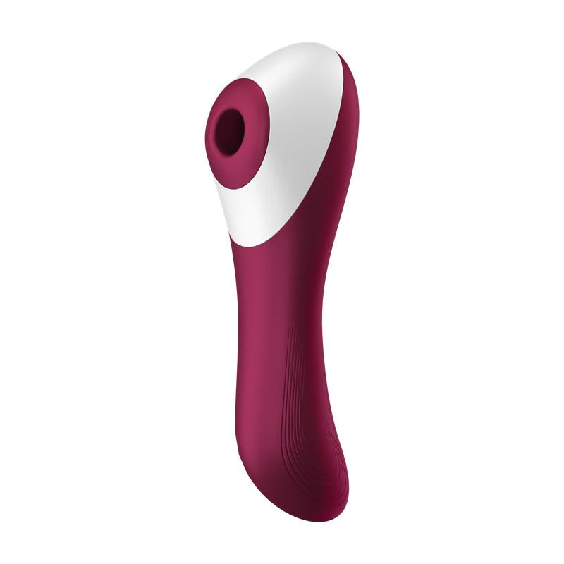 Satisfyer succionador de clítoris con vibración "Dual Crush" rojo
