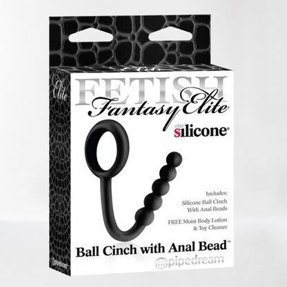Fetish Fantasy "Elite edition" anillo para pene con perlas anales negro