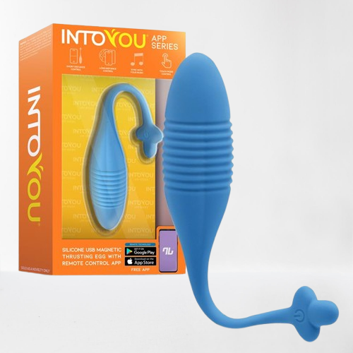 Intoyou huevo vibrador y thrusting azul (con app)