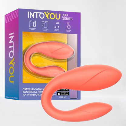 Intoyou vibrador flexible salmón (con app)