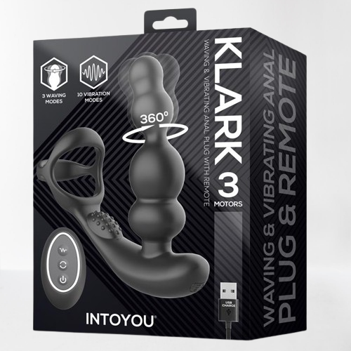 Intoyou plug anal oscilante con vibración "Klark"
