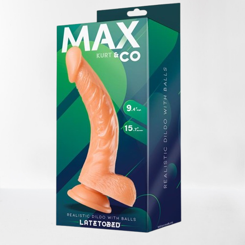 LateToBed Max & Co dildo realista con testículos "Kurt" 24 cm
