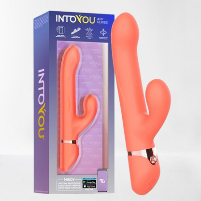 Intoyou vibrador 4 en 1 con anillo de bolas "Mindy" (con app)
