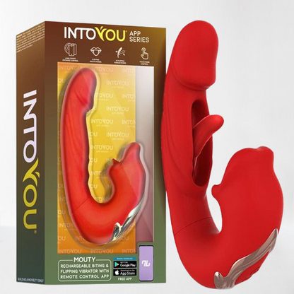 Intoyou vibrador con flipping y mordisqueo "Mouty" (con app)