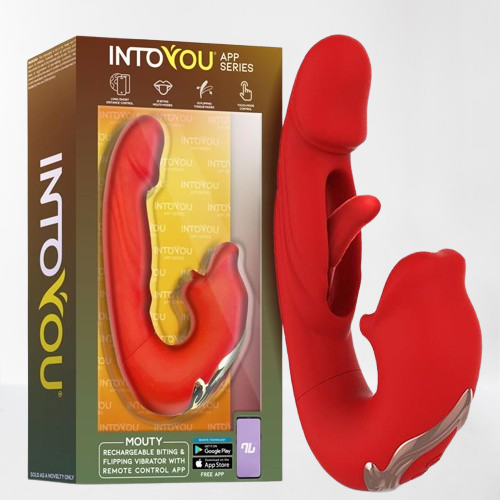 Intoyou vibrador con flipping y mordisqueo "Mouty" (con app)