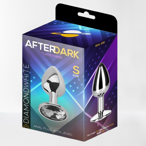 LateToBed Afterdark plug anal con joya blanca talla S