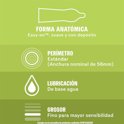 Durex preservativos "Naturals" regular (10u)