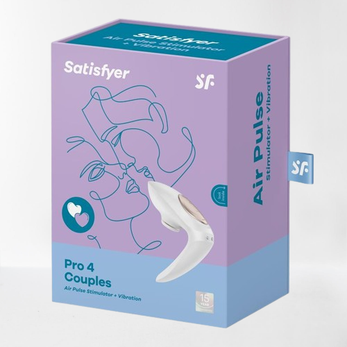 Satisfyer succionador de clítoris con vibración "Pro 4 couples"