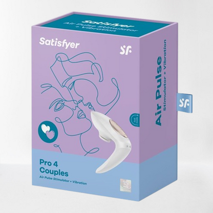 Satisfyer succionador de clítoris con vibración "Pro 4 couples"