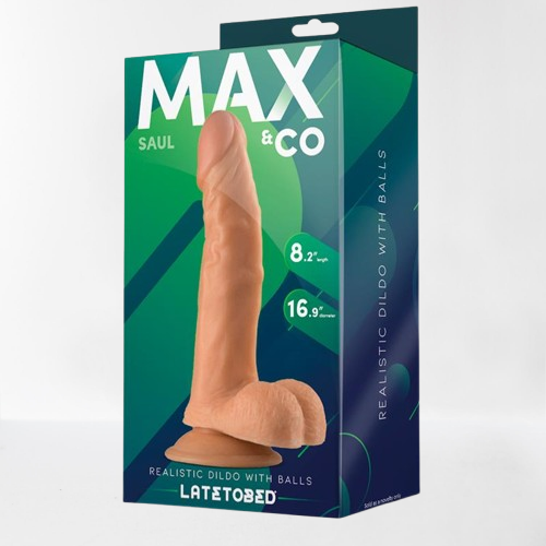 LateToBed Max & Co dildo realista con testículos "Saul" 21 cm