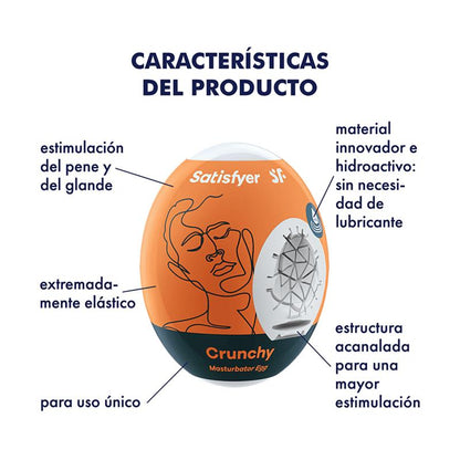 Satisfyer huevo masturbador "Crunchy"