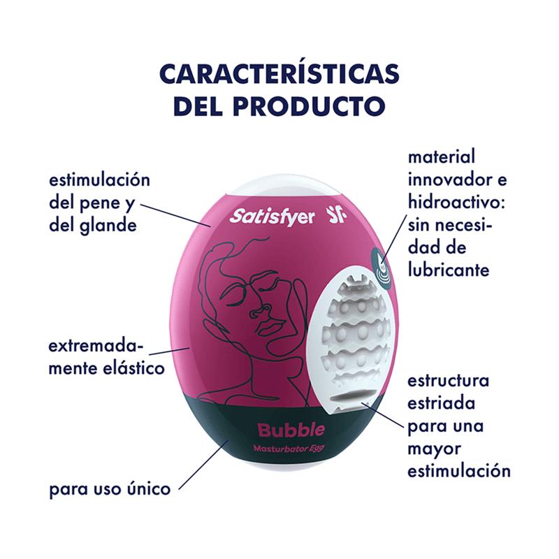 Satisfyer huevo masturbador "Bubble"