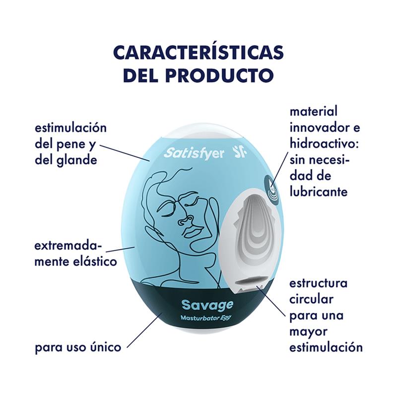 Satisfyer huevo masturbador "Savage"