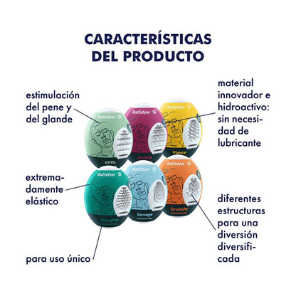 Satisfyer huevos masturbadores pack de 6