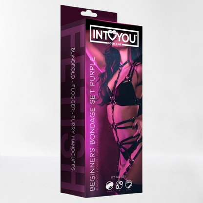 Intoyou "BDSM Line" set bondage 3 piezas lila