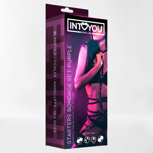 Intoyou "BDSM Line" set bondage 4 piezas lila