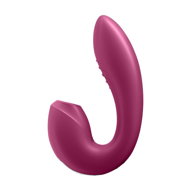 Satisfyer succionador de clítoris y vibrador "Sunray" rojo