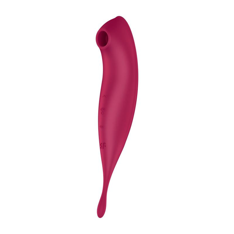Satisfyer succionador de clítoris con vibración "Twirling Pro" rojo (con app)