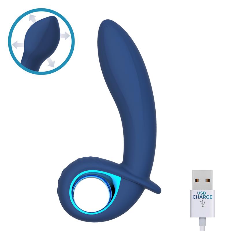 Intoyou plug anal avanzado con vibración y función de inflado "Palha"
