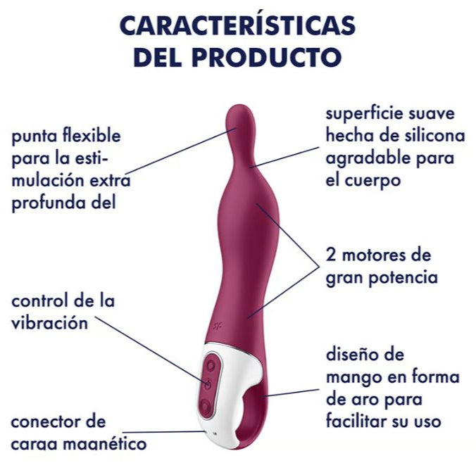 Satisfyer vibrador estimulador del Punto A "A-Mazing 1" Lila