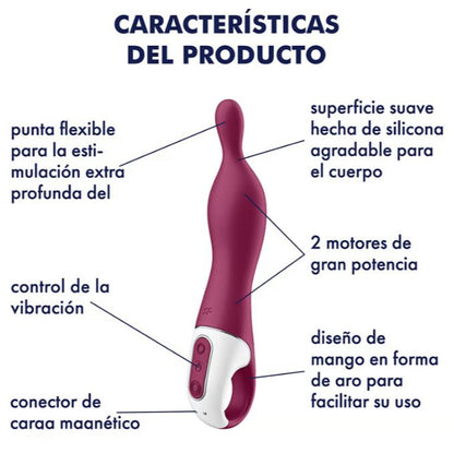 Satisfyer vibrador estimulador del Punto A "A-Mazing 1" Lila