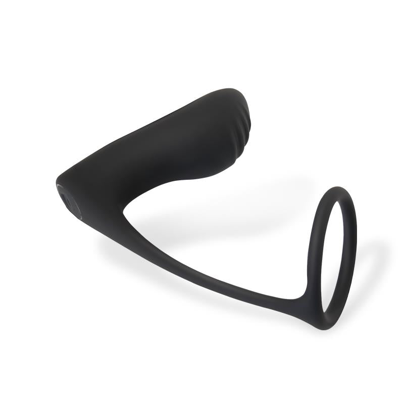LateToBed Afterdark plug anal con vibración y anillo para pene y testículos "Ammolite"