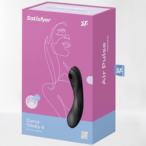 Satisfyer succionador de clítoris y vibrador "Curvy Trinity 4"