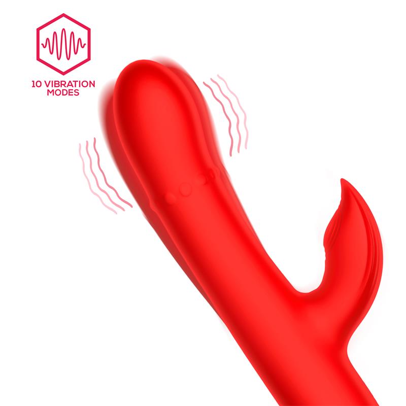 Intoyou vibrador con aro de bolas internas up and down y pulsación "Divya"