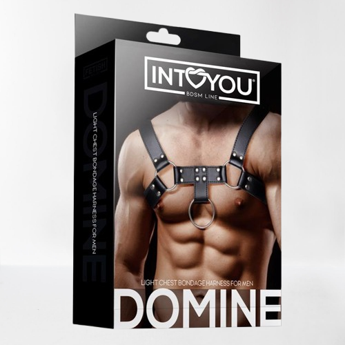 Intoyou "Fetish Line" arnés masculino Domine para pecho