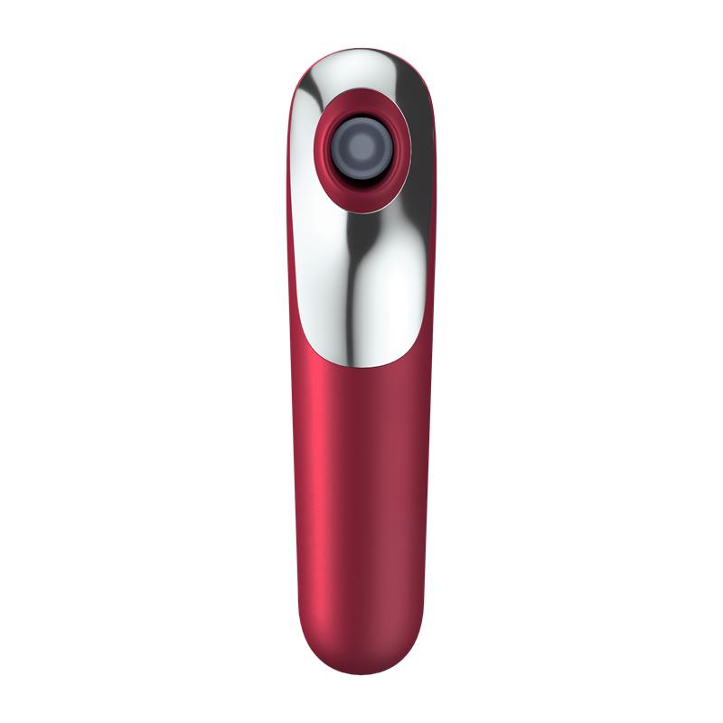 Satisfyer succionador de clítoris con vibración "Dual Love" rojo (con app)