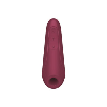 Satisfyer succionador de clítoris con vibración "Curvy 1" rojo (con app)