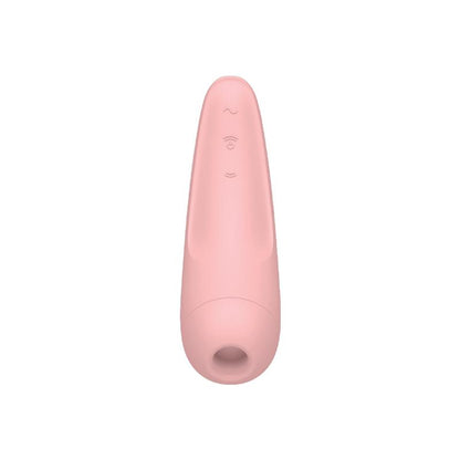 Satisfyer succionador de clítoris con vibración "Curvy 2+" rosa (con app)
