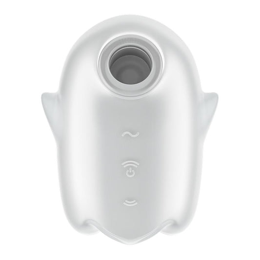 Satisfyer succionador de clítoris con vibración "Glowing Ghost" - Blanco