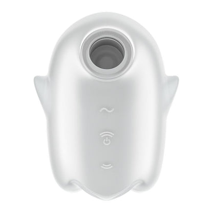 Satisfyer succionador de clítoris con vibración "Glowing Ghost" blanco (brilla en la oscuridad)