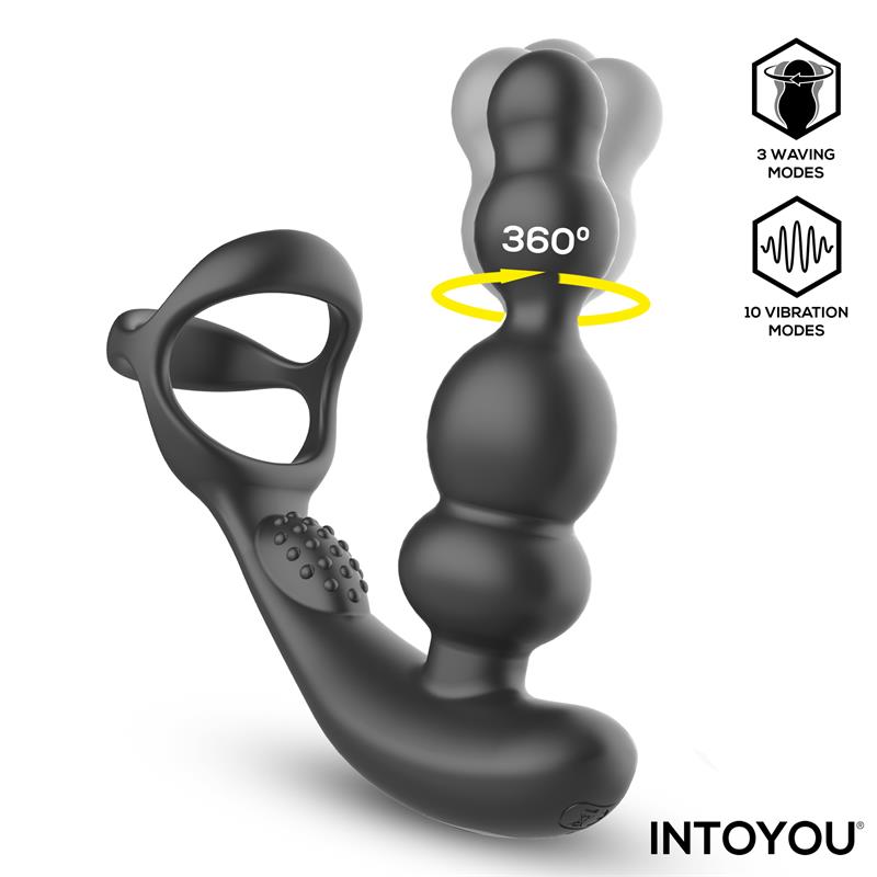 Intoyou plug anal oscilante con vibración "Klark"