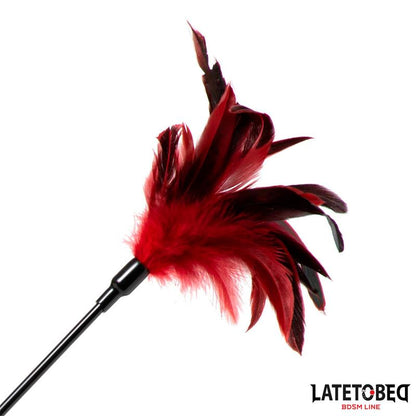 LateToBed "BDSM Line" pala con plumas 2 en 1 27 cm
