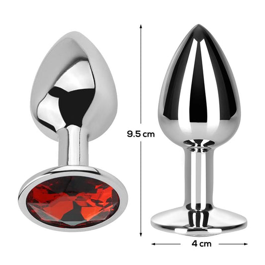 LateToBed Afterdark plug anal con joya roja talla L