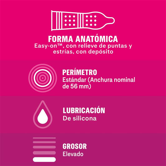 Durex preservativos "Dame placer" regular (3u)