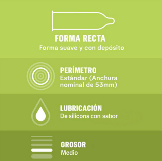 Durex preservativos "Saboréame" ajustados (12u)