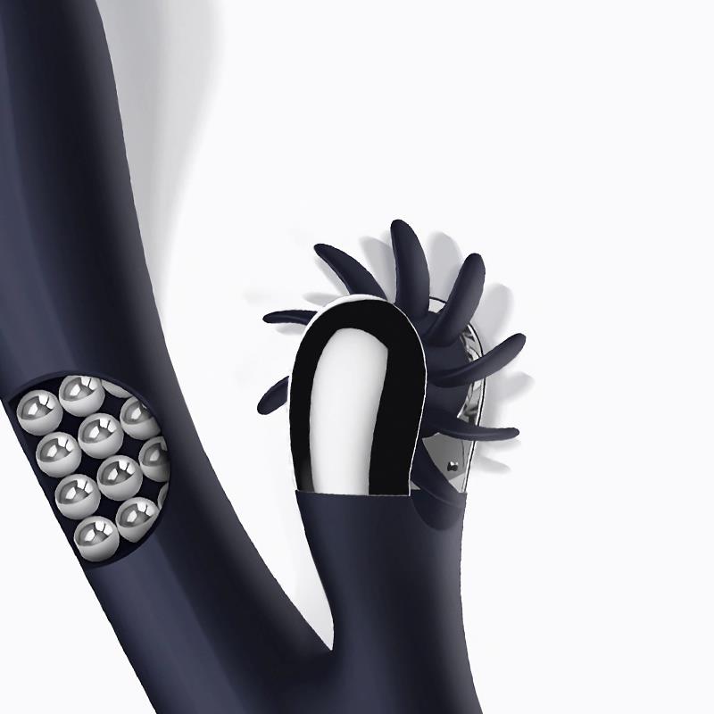 Intoyou vibrador con lengua rotadora y bolas internas "Royalspace" azul