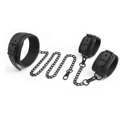 Intoyou "Black Shadow" collar con esposas para muñecas