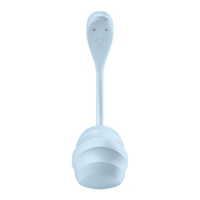 Satisfyer vibrador de braguita "Smooth Petal" azul (con app)