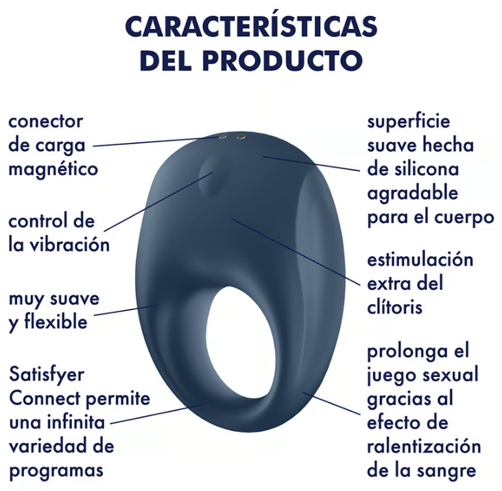 Satisfyer anillo vibrador con app "Strong One"
