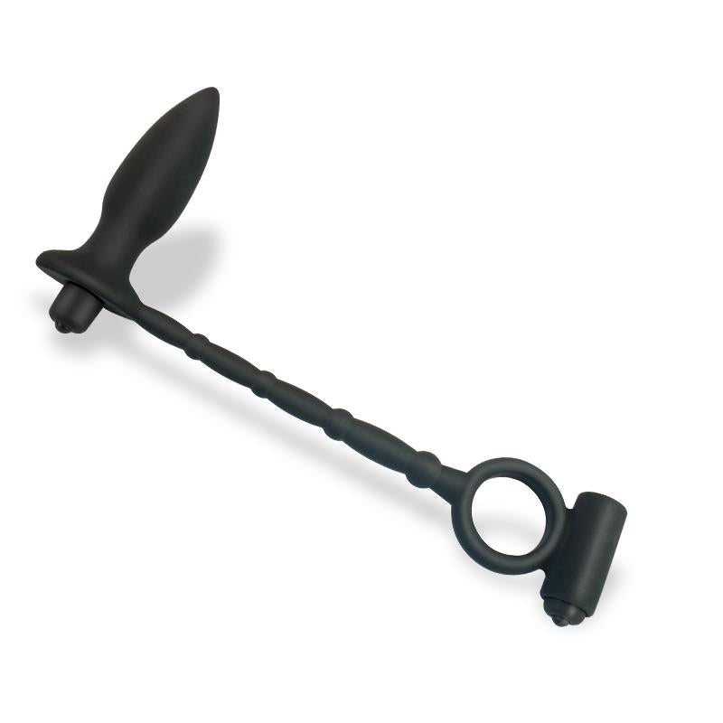 LateToBed Afterdark plug anal con vibración y anillo para pene "Sugilite"