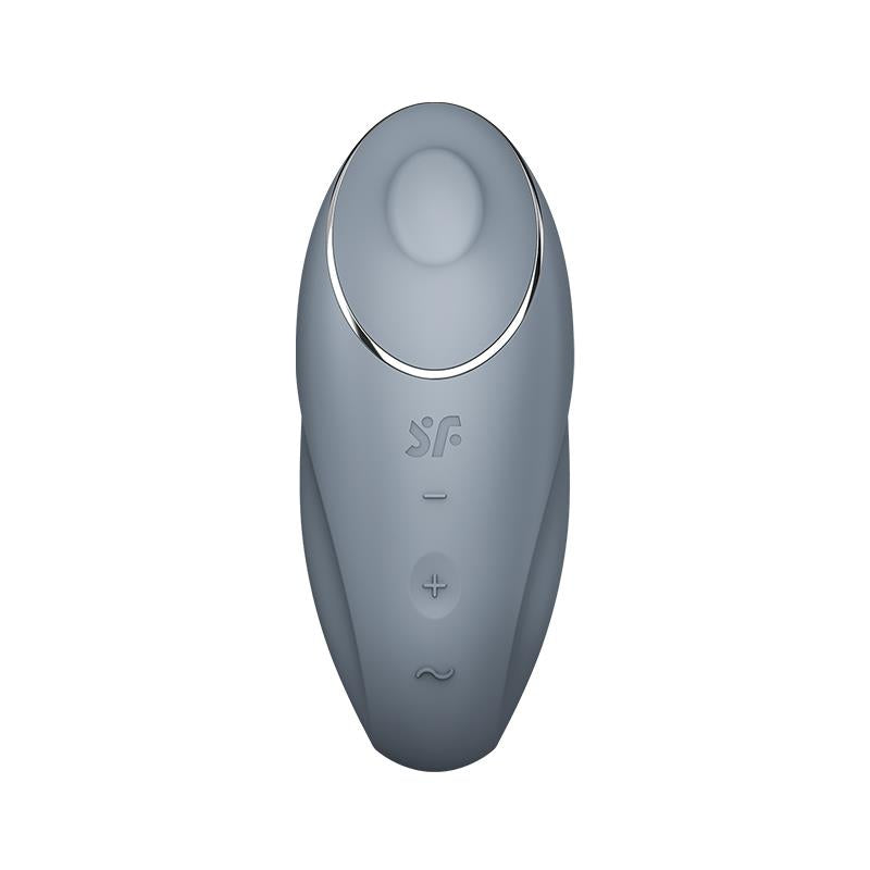 Satisfyer vibrador con tapping "Tap and Climax 1" gris