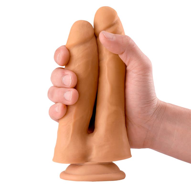 LateToBed Max & Co dildo doble realista "Twin" 18 cm