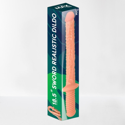 LateToBed Max & Co dildo realista con forma de espada "Blade" 47 cm