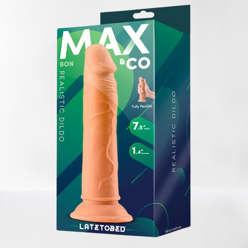 LateToBed Max & Co dildo realista con testículos "Bon" 19 cm