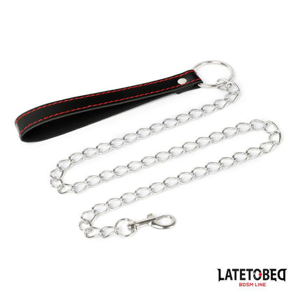 LateToBed "BDSM Line" collar con correa 52 cm
