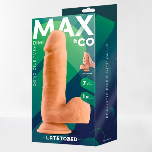LateToBed Max & Co dildo realista con testículos "Dimi" 20 cm